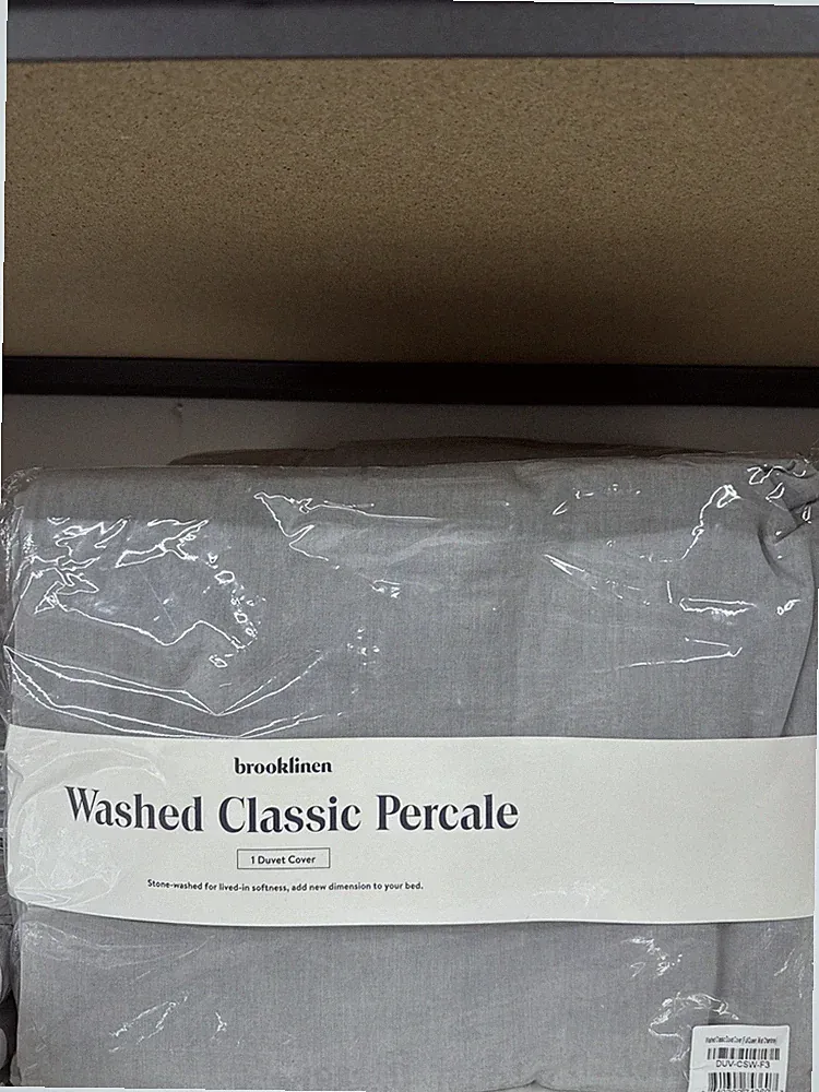 1 Duvet Cover Brooklinen Washed Classic Percale Full Queen