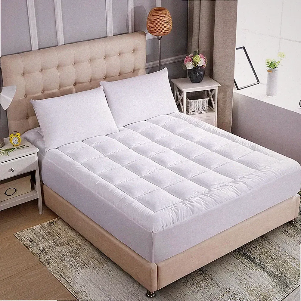 Extra Deep 4" Ultra-Fluffy Queen Mattress Topper – Soft Pillow Top for Back Pain