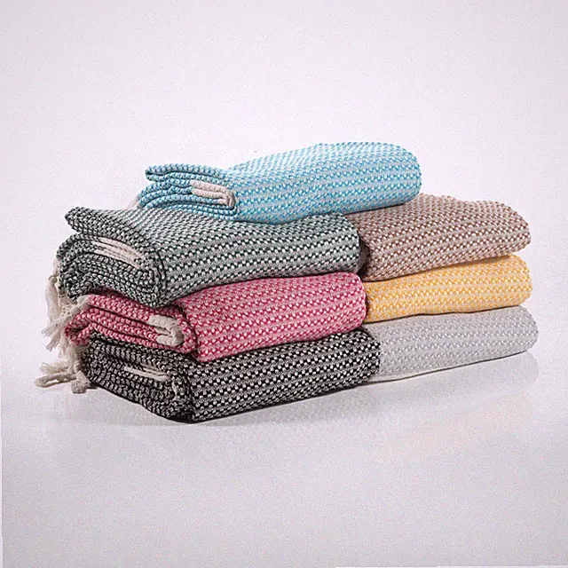 Queen 88x90" Aegean Blanket – Soft & Breathable 100% Turkish Muslin - 6 Colors