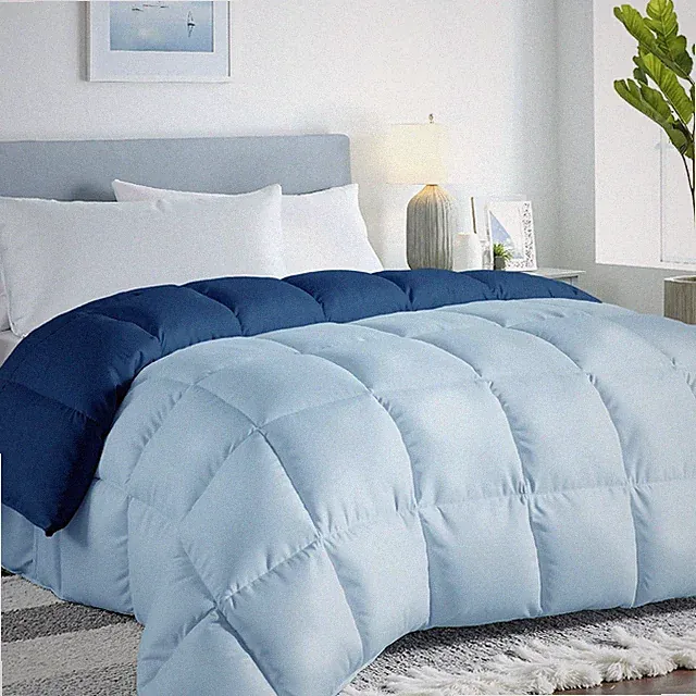 Reversible Comforter - King Size Duvet Insert - All Season Soft Quilted